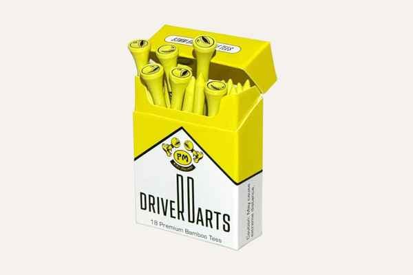 Driver Darts Wood Golf Tees Cigarette Carton