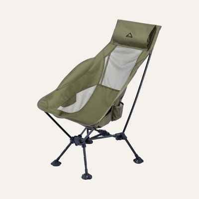 iClimb Ultralight Compact High Back Camping Chair Triangular Frame